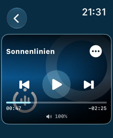 Tonrad-Player auf der Apple Watch